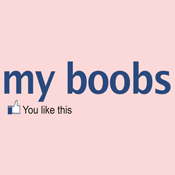 facebook parody t shirt, my boobs, boobs regina